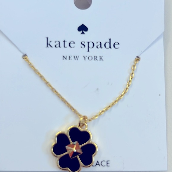 Kate Spade Black Flower Necklace - Picture 3 of 4